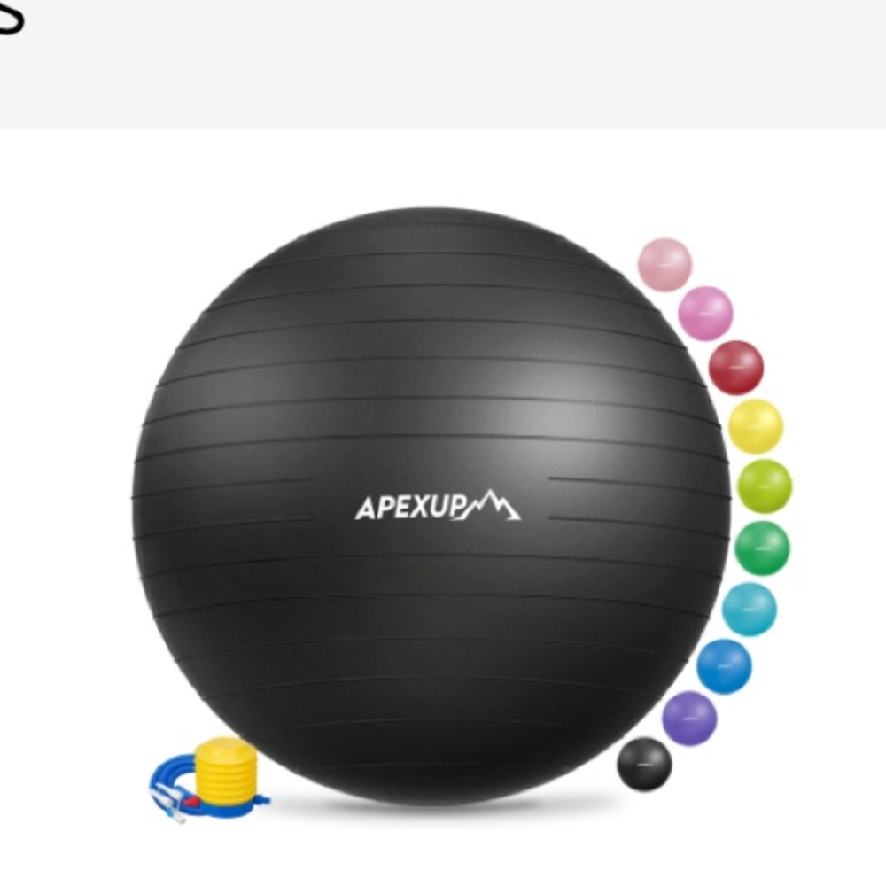 Core Workout Yoga Ball Black Large.